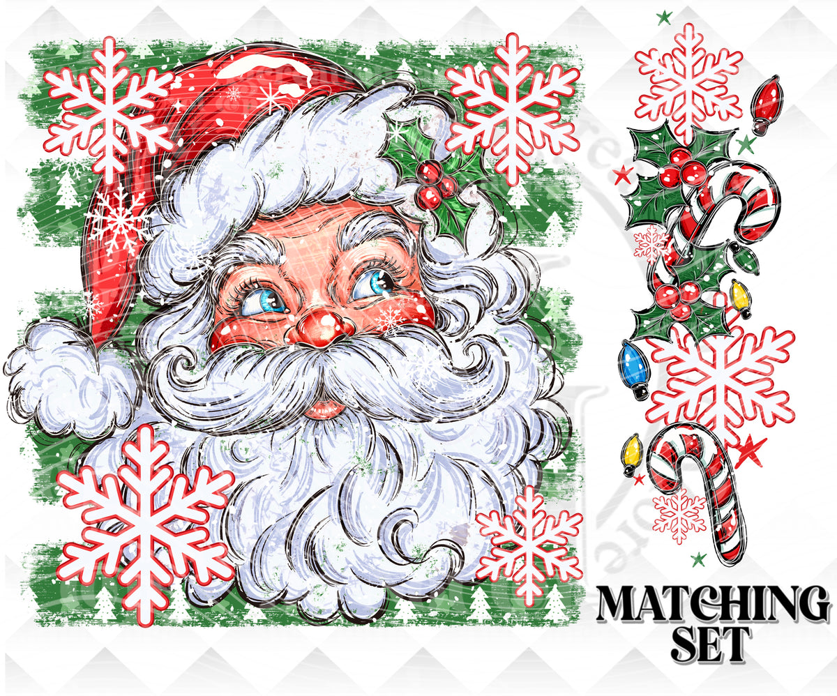 Santa set Digital Download PNG