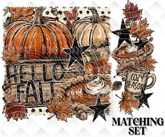 Hello Fall Download png design