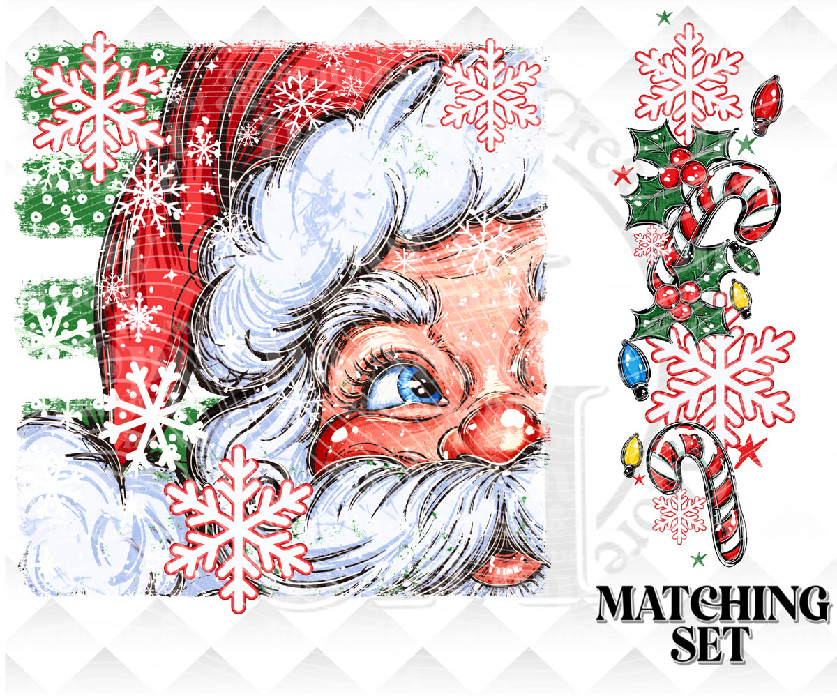 Santa set Digital Download PNG