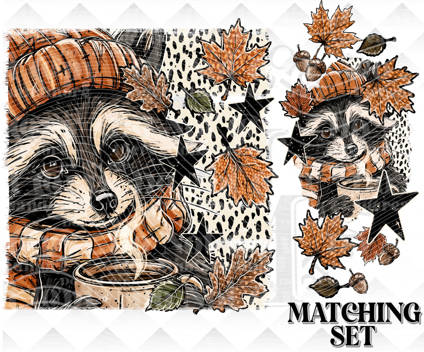 Fall Racoon Download png design