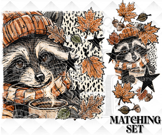 Fall Racoon Download png design