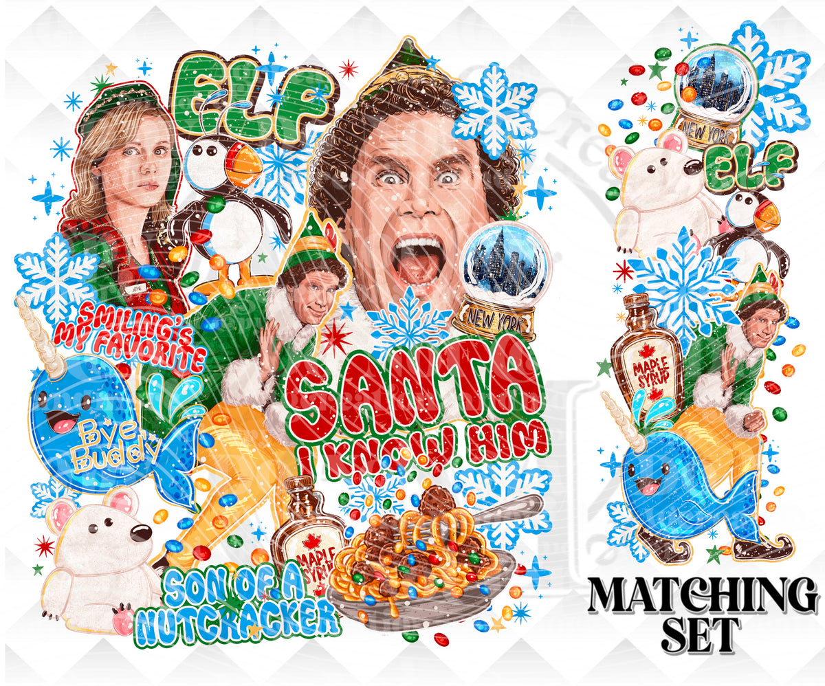 Santa I know him set Digital Download PNG