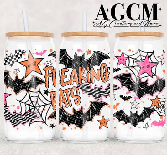 Freaking Bats 16oz Libby wrap PNG