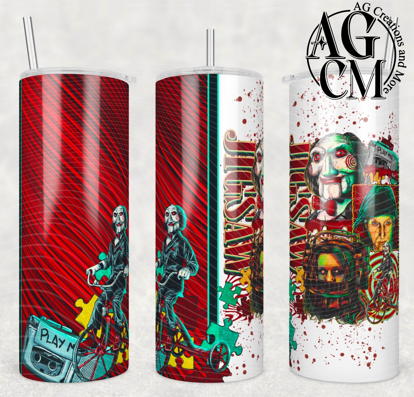 Jigsaw 20oz Tumbler Digital Download PNG