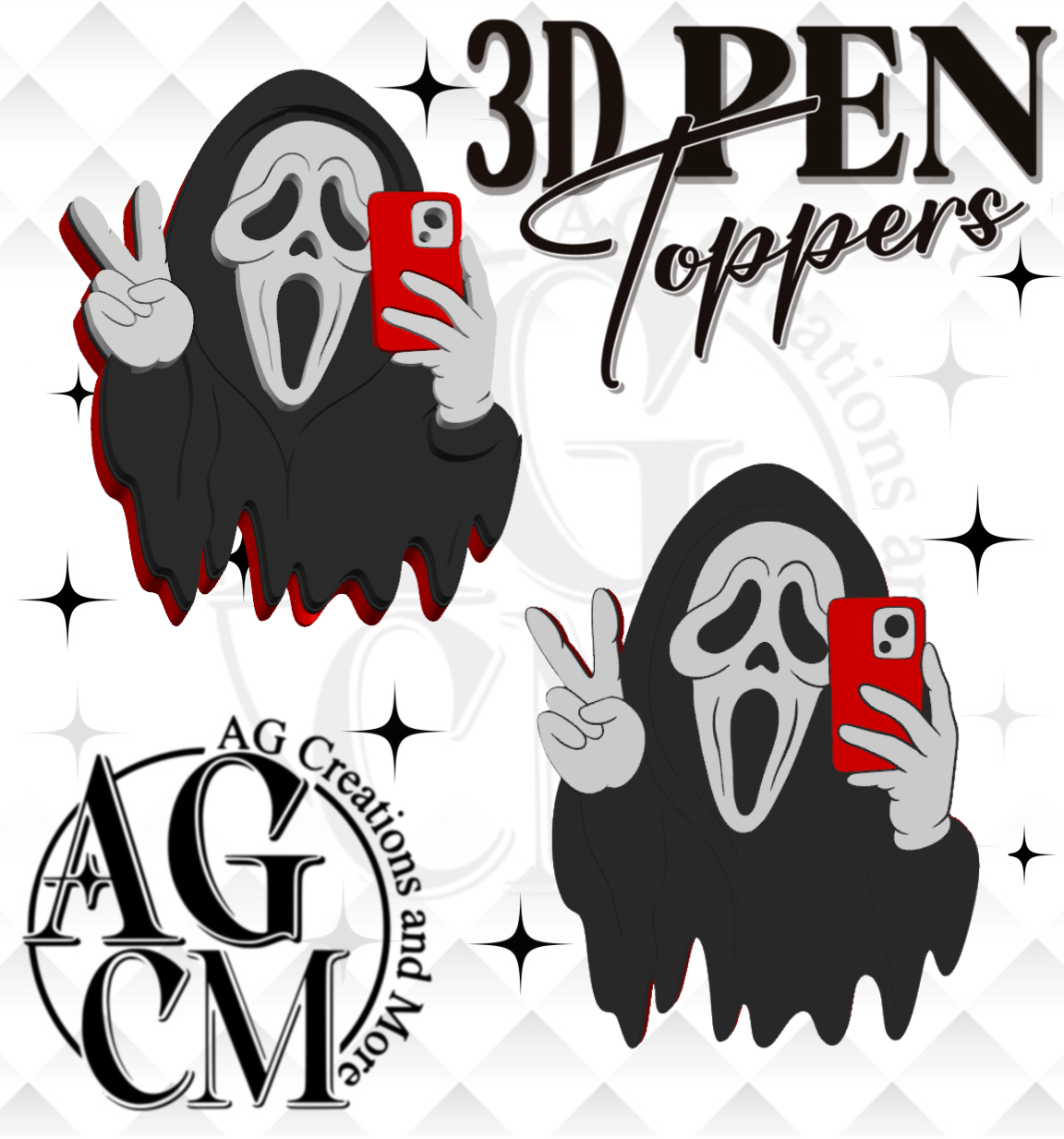 You hang up (gf) 3D pen Toppers 3MF File