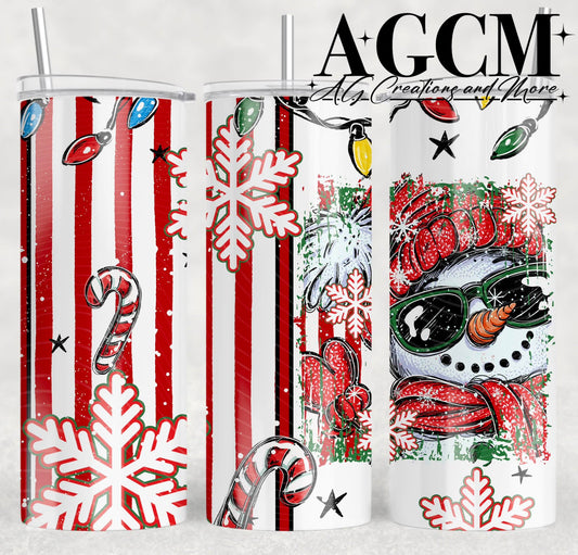 Snowman 20oz Tumbler Design | Instant PNG Digital File