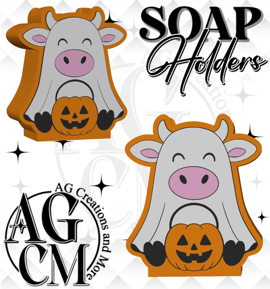 Ghost cow 3D Soap Holders STL / 3MF Files