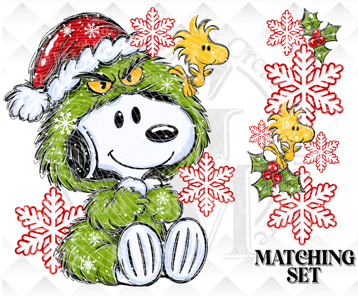 G-Christmas Pup set Digital Download PNG