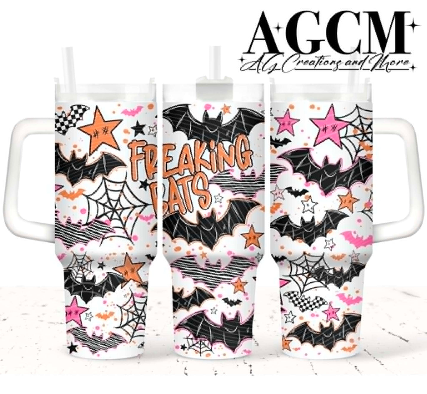 Freaking Bats 40oz Tumbler Digital