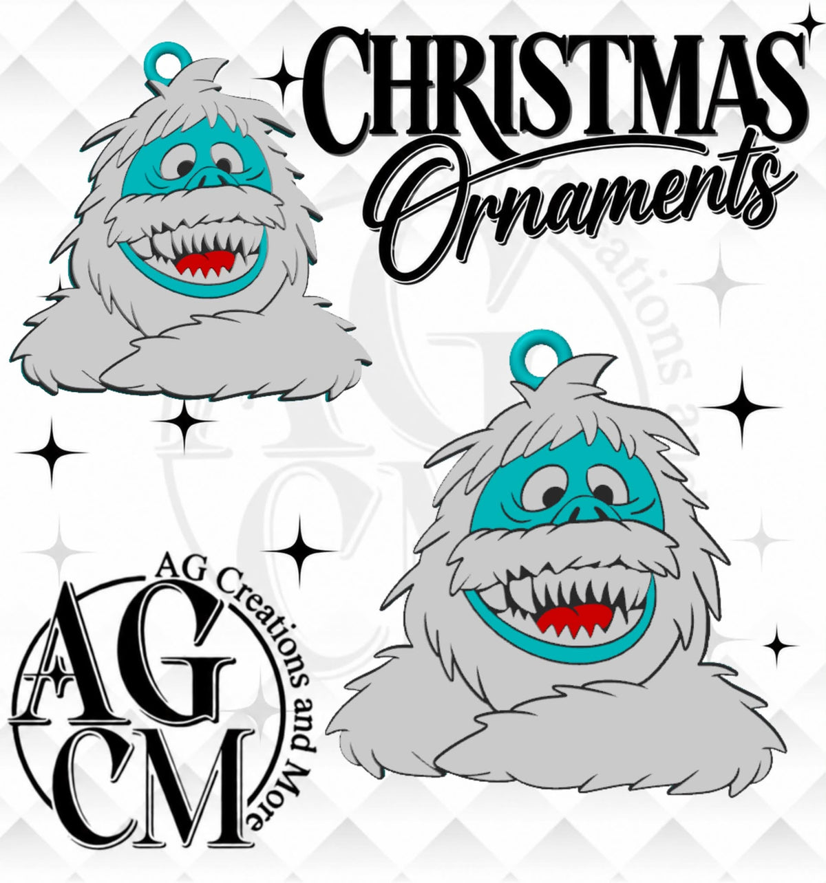 CIJ Snow Monster 3D Christmas Ornaments (Wholesale/singles)