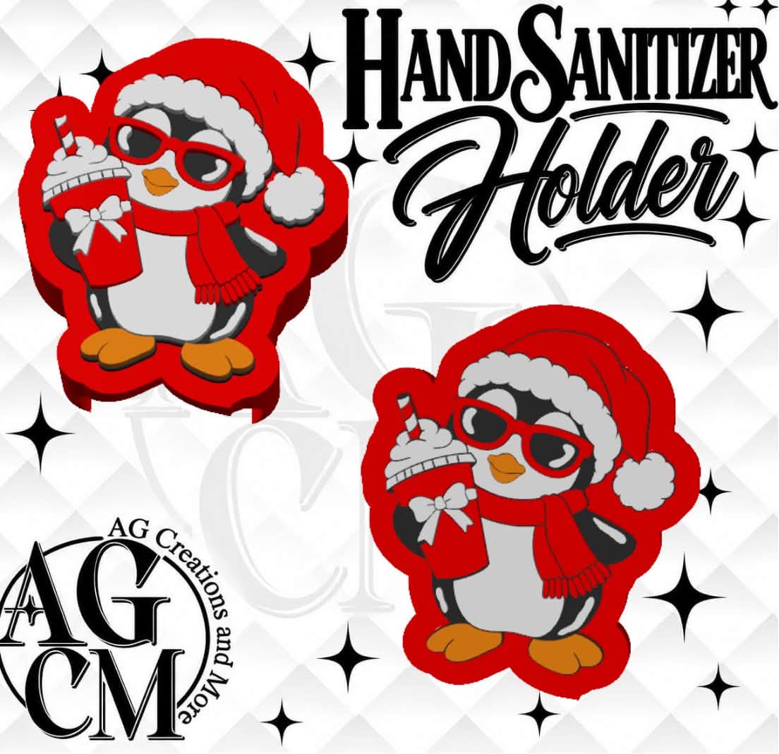 Penguin 3D Hand Sanitizer Holder 3MF File