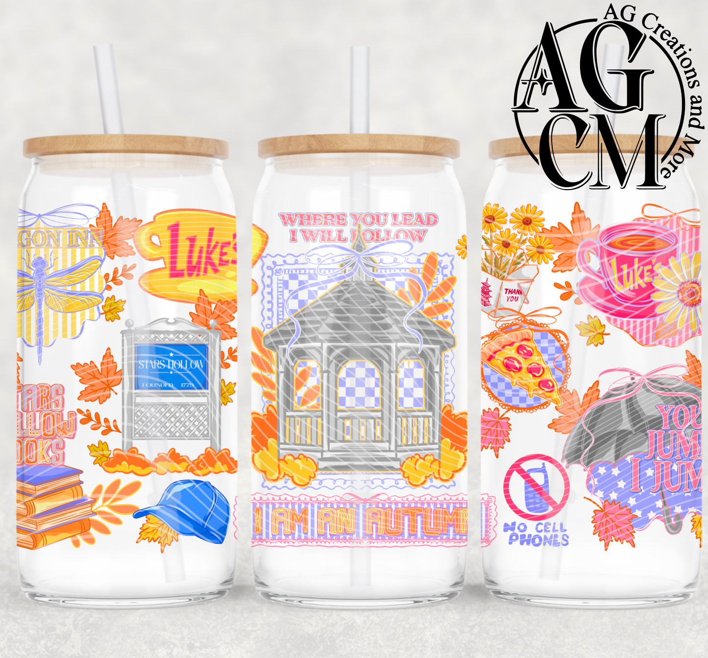 Stars Hallow 16oz libby wrap PNG