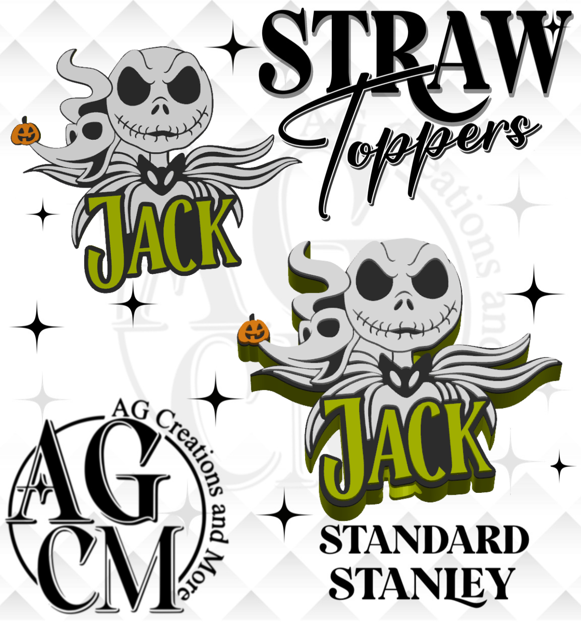J-NBC 3D Straw Topper 3MF File