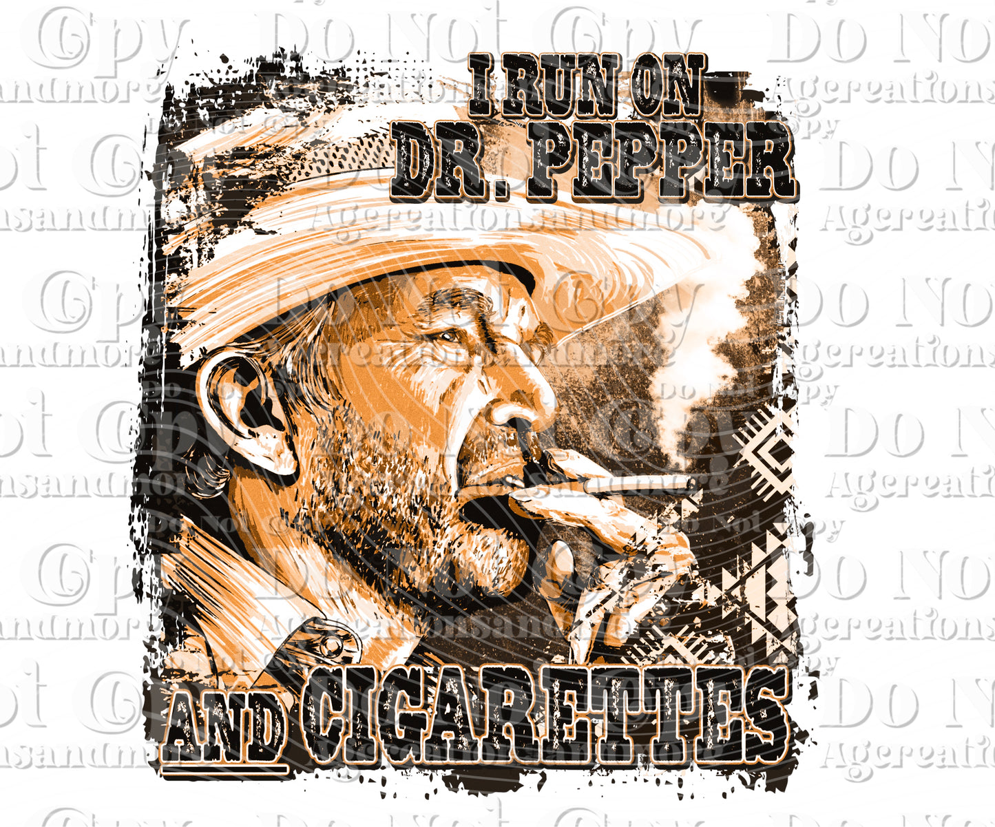 I run on D and Cigs set Digital Download PNG