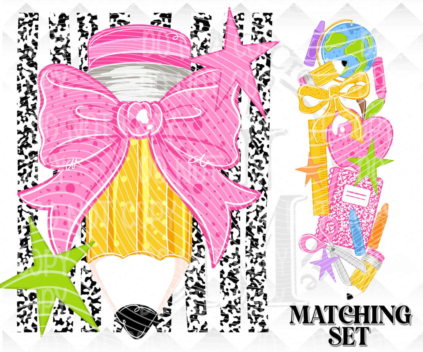 Pencil Bow Digital Download png design