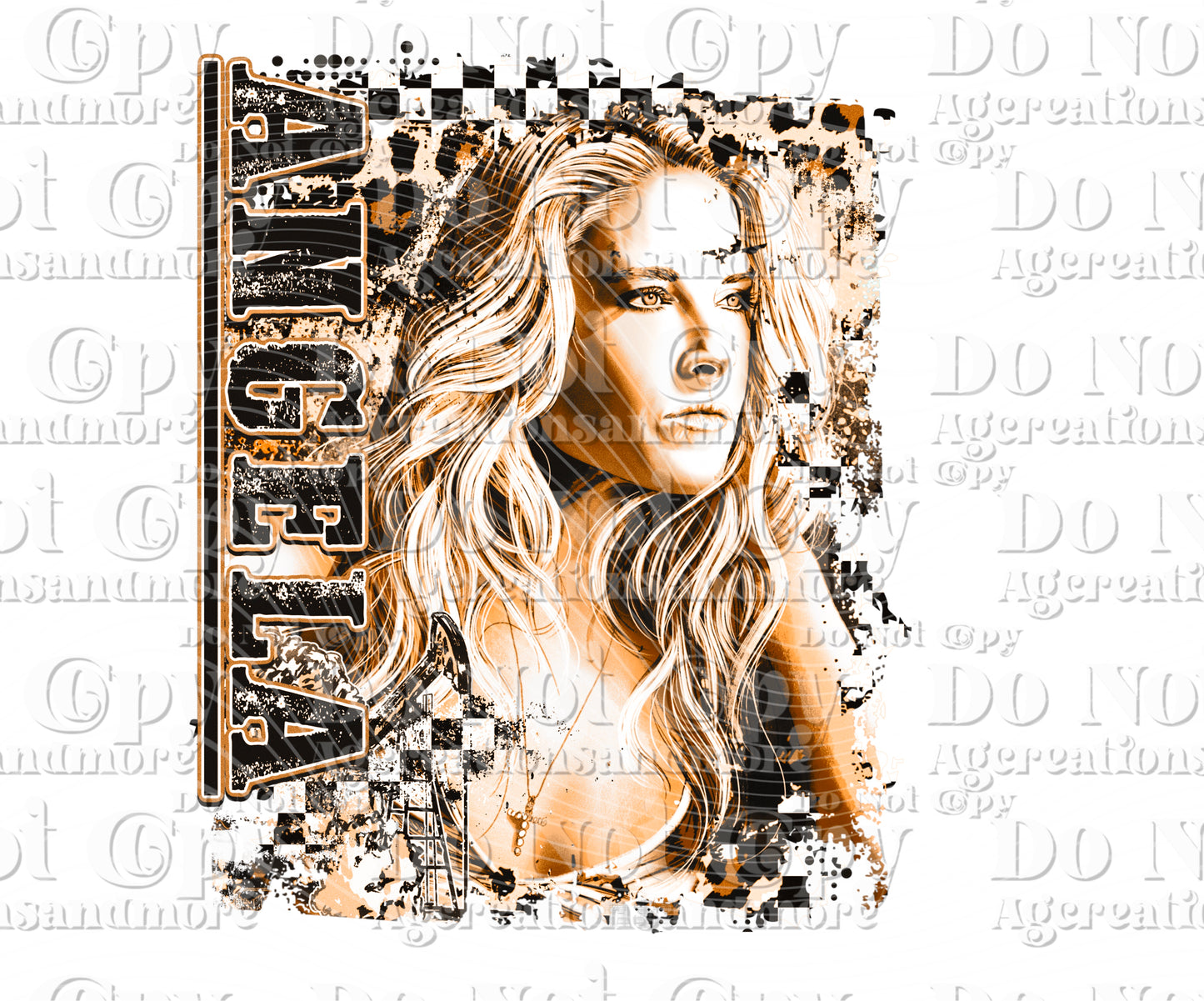 Land Oil Girl  set Digital Download PNG