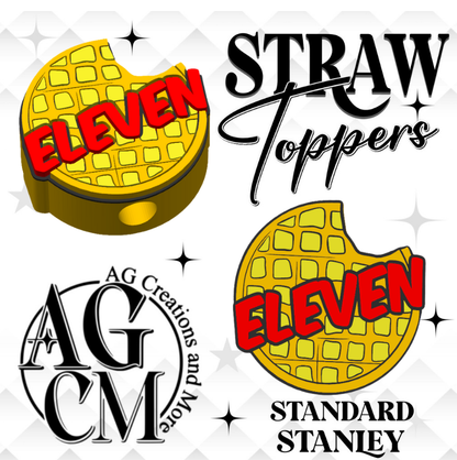 Eleven Waffle 3D Straw Topper