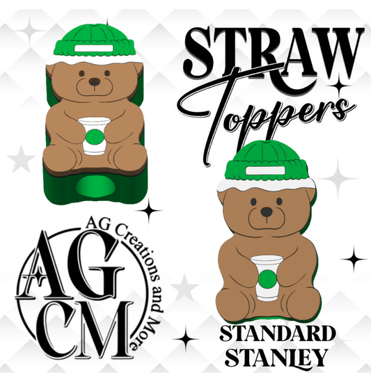 Starbucks Bear 3D Straw Topper