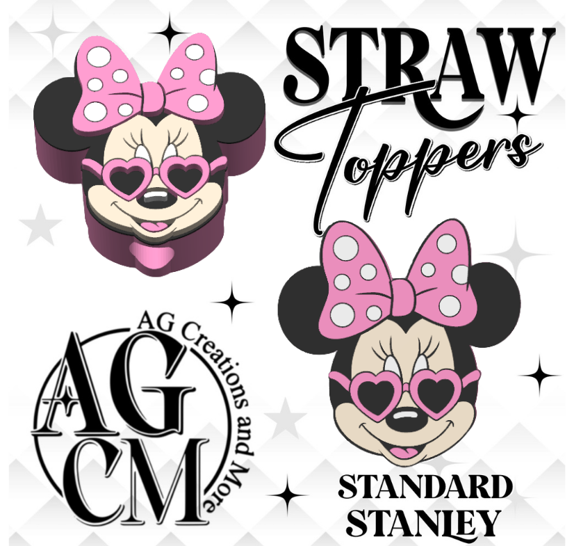 Heart Glasses Girl Mouse 3MF File