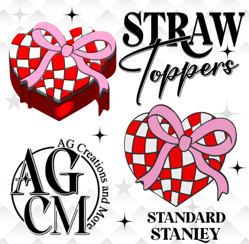 Checker Heart 3MF File