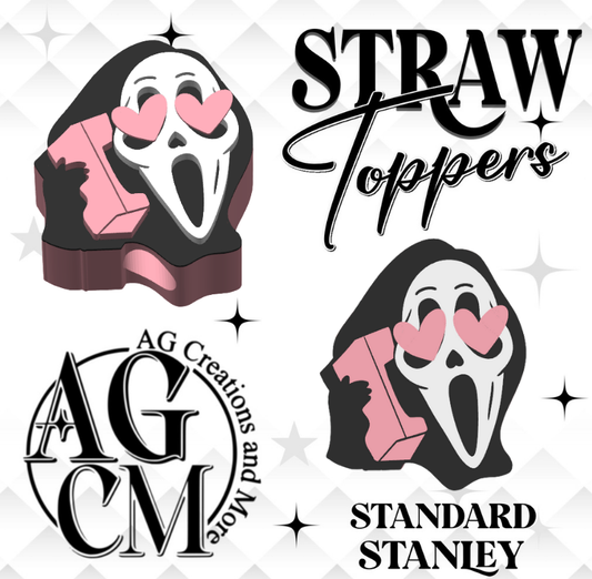 GF Hearts 3D Straw Topper