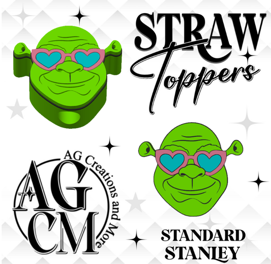 Shrek 3D Straw Topper