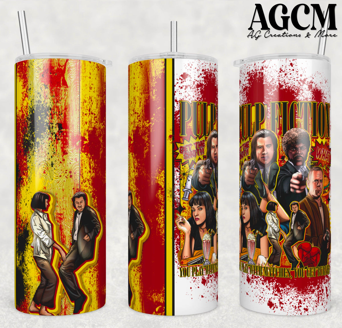 Pulp Tumbler Digital Download PNG