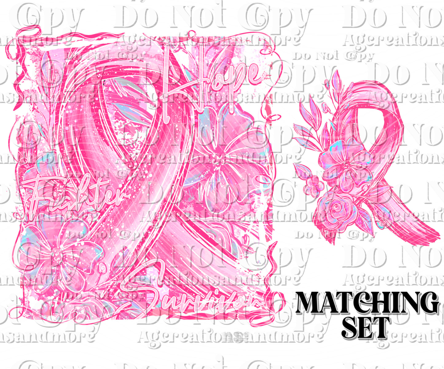 Breast Cancer  Set Digital Download PNG