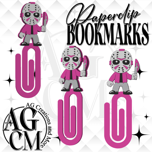 Scary Mask 3D Paperclip / Bookmarks (wholesale)