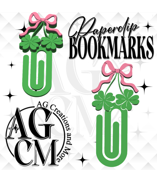 Clover Cherries Bookmark 3MF File