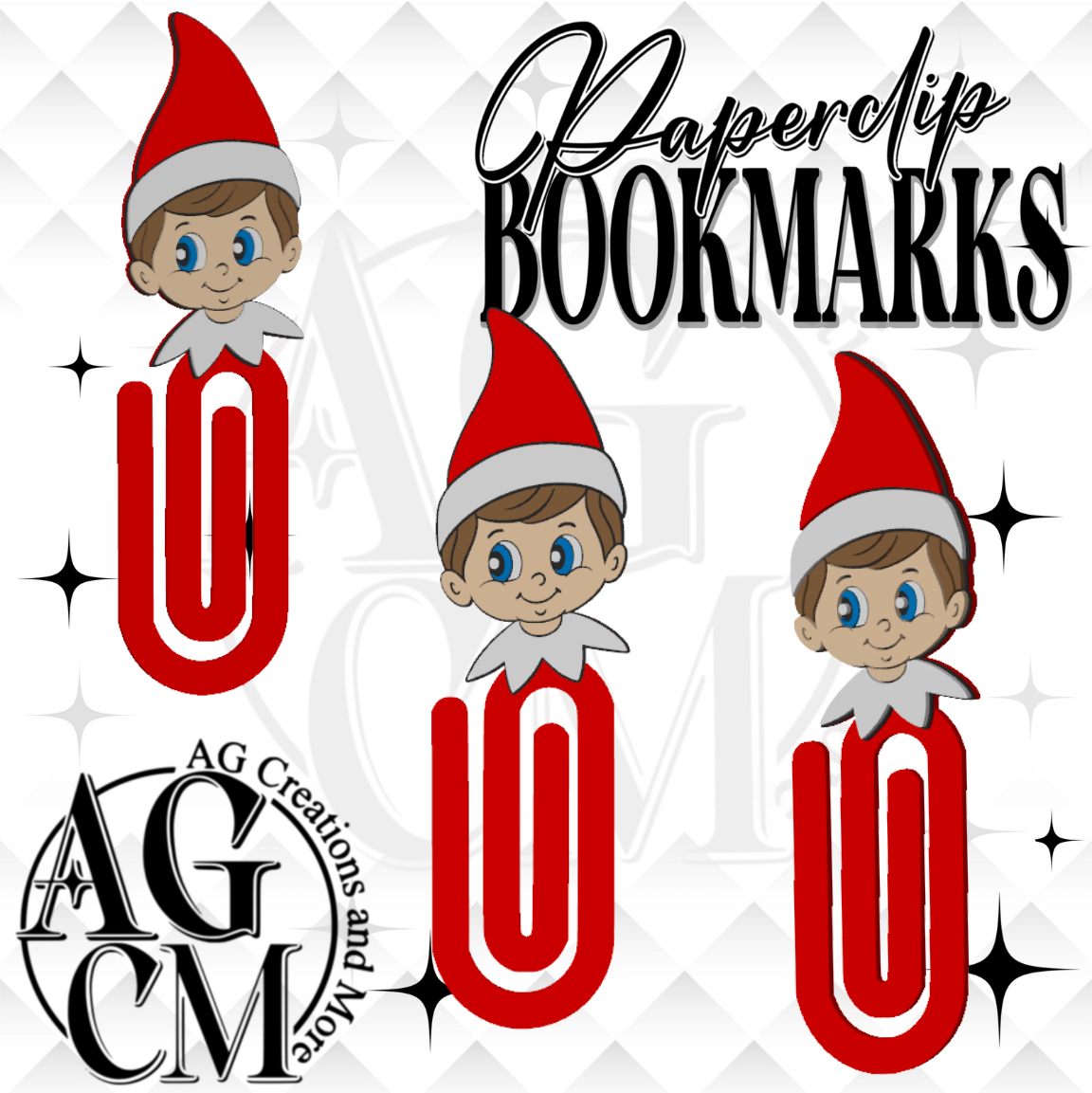 Naughty Elf 3D Paperclip / Bookmarks (wholesale)