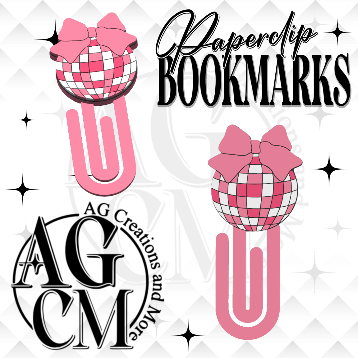 Disco Ball Paperclips Bookmarks (wholesale)
