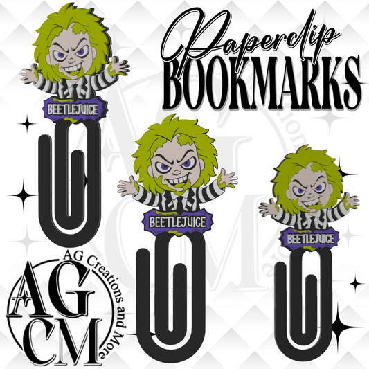 BJ 3D Bookmark/ Paperclip 3MF File