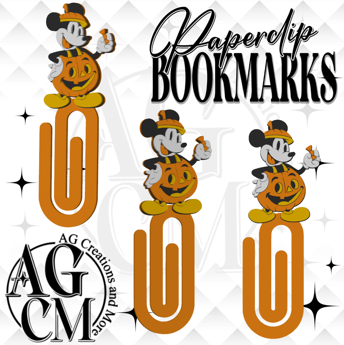 Vintage MM 3D Paperclip / Bookmarks (wholesale)