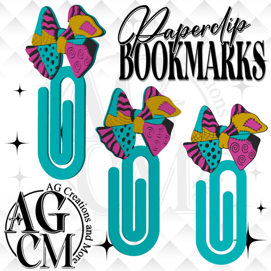 Sally Bow 3D Bookmark/ Paperclip 3MF File
