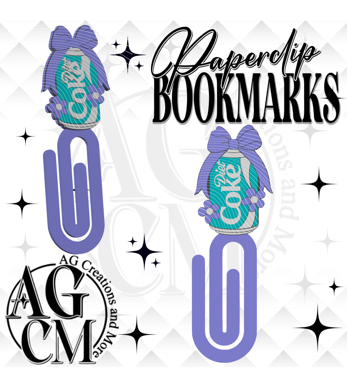 Soda Drink DC 3D Bookmark/ Paperclip 3MF File