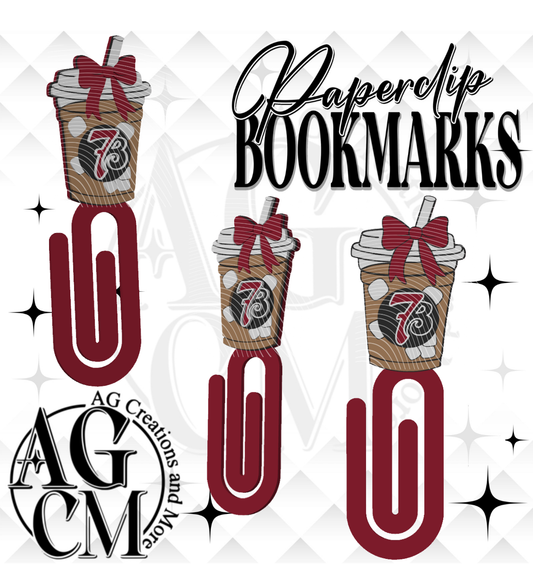 Marron Ice Coffee Drink 7B 3D Paperclip / Bookmarks (wholesale)
