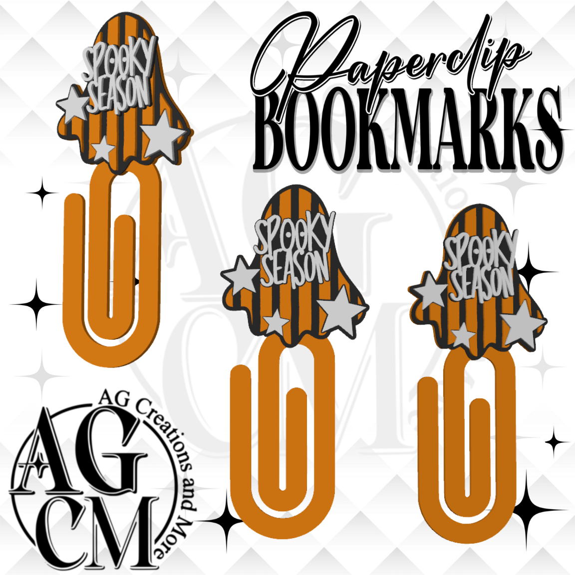 Spooky Season 3D Paperclip / Bookmarks (wholesale)