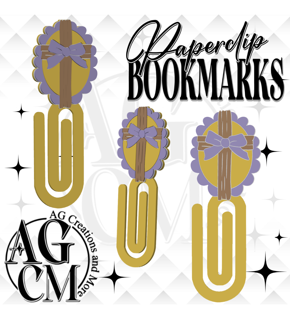 Faith Bow Cross 3D Bookmark/ Paperclip 3MF File