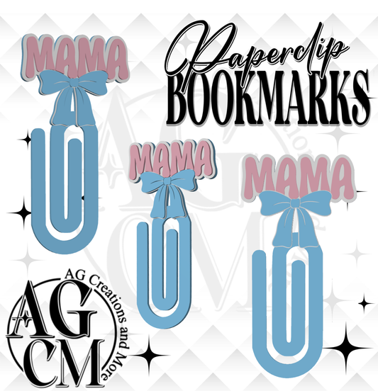 Mama Bow 3D Paperclip / Bookmarks (wholesale)