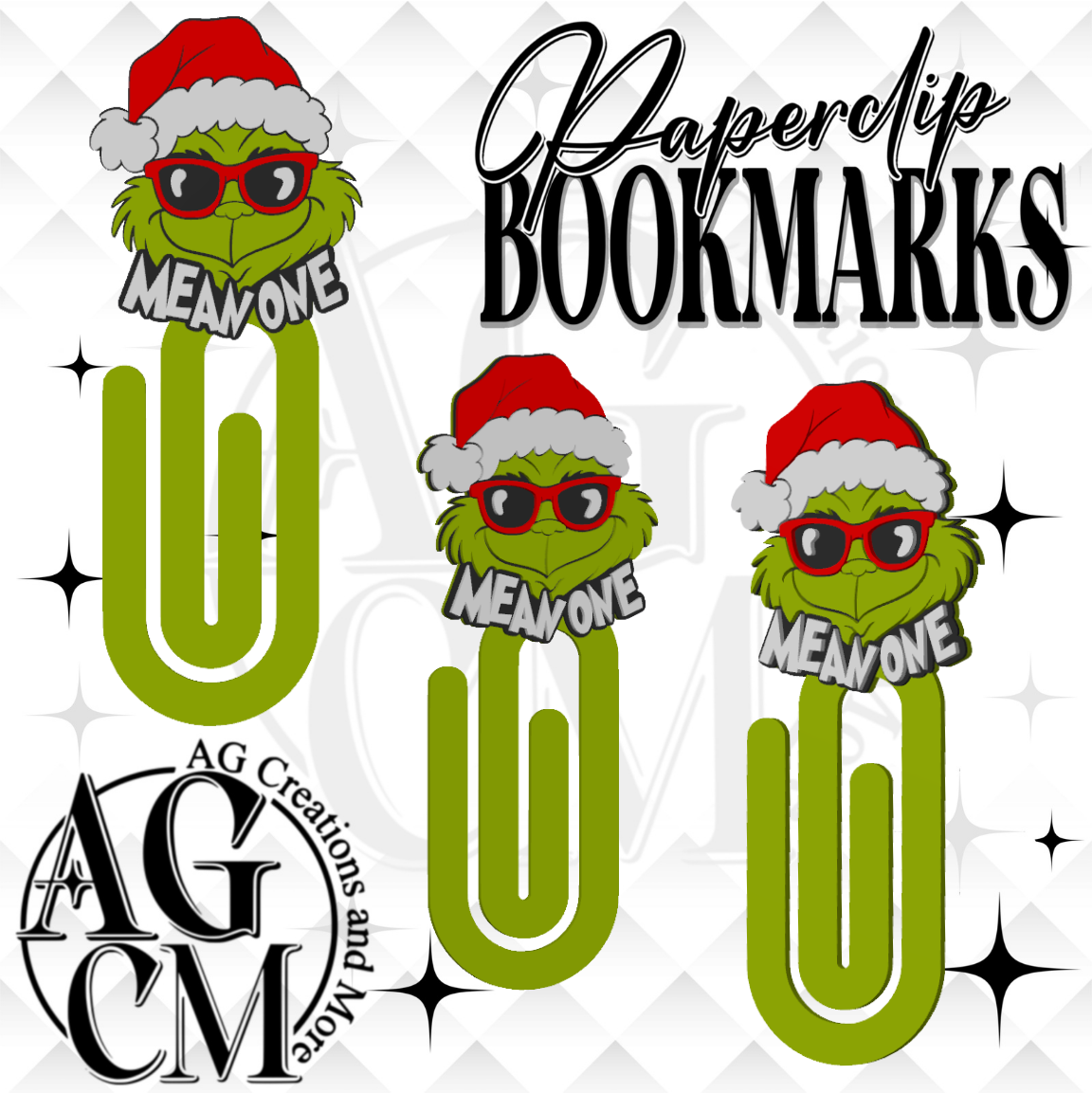 Mean One 3D Bookmark/ Paperclip 3MF File