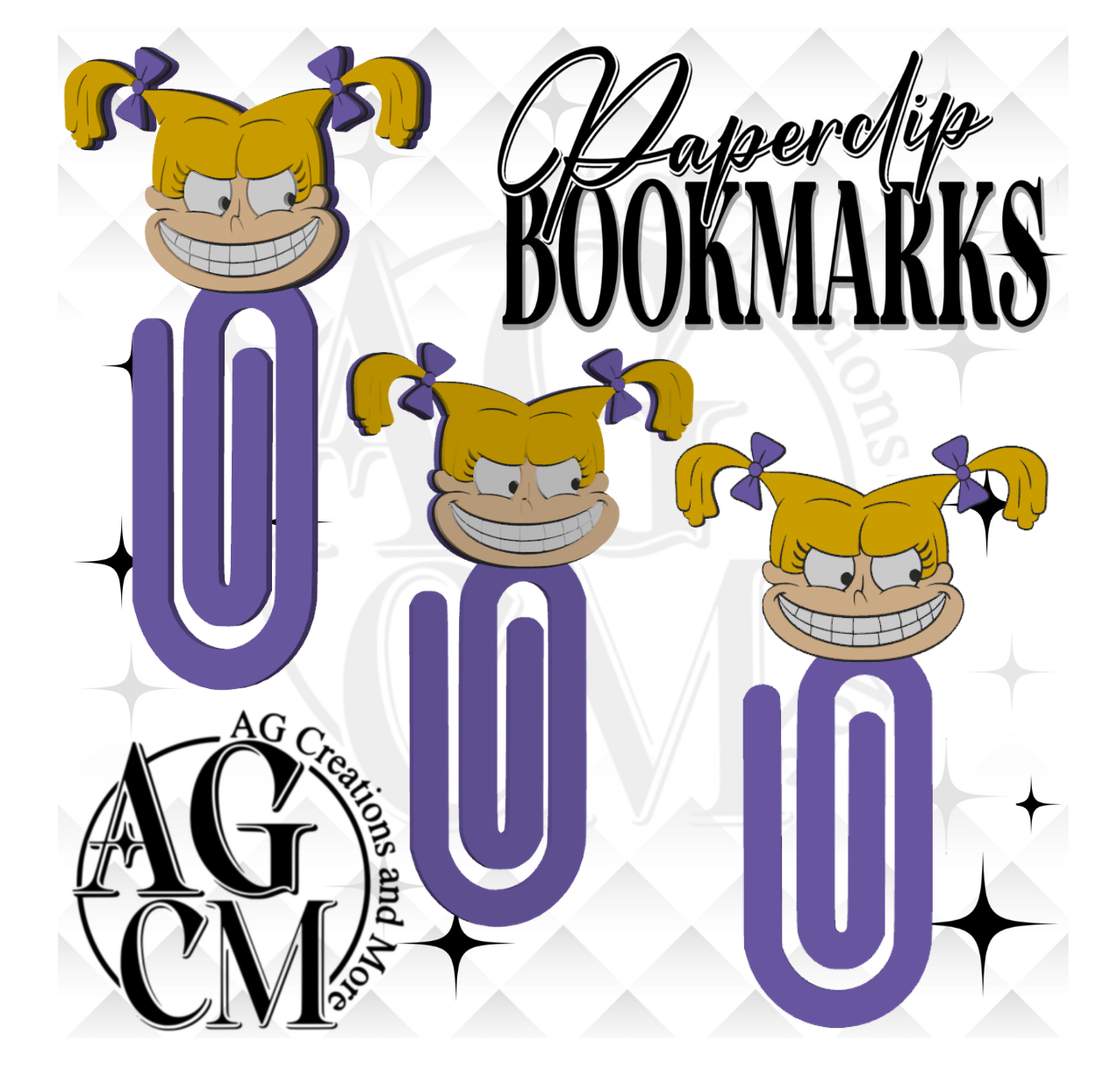 Angelica 3D Bookmark/ Paperclip 3MF File