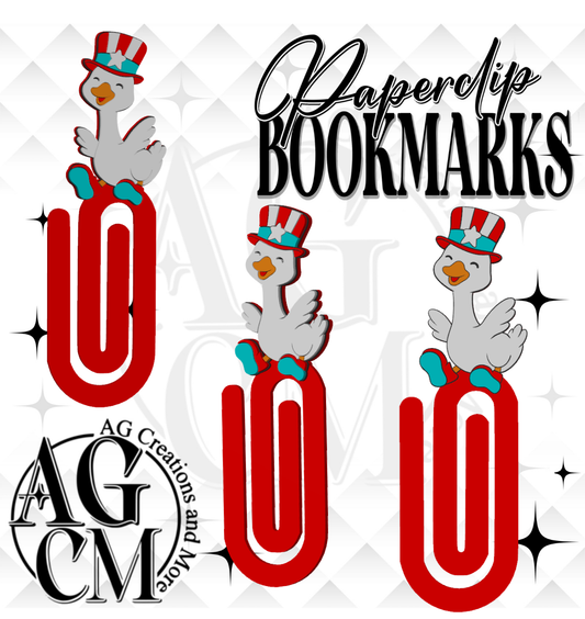 USA Goose 3D Paperclip / Bookmarks (wholesale singles)