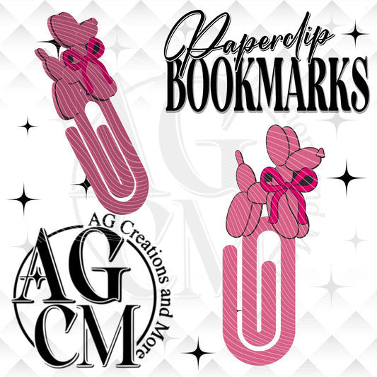 Balloon Dog  3D Paperclips Bookmarks (wholesale)