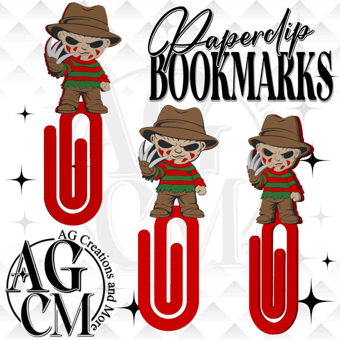Elm Street 3D Paperclip / Bookmarks (wholesale)