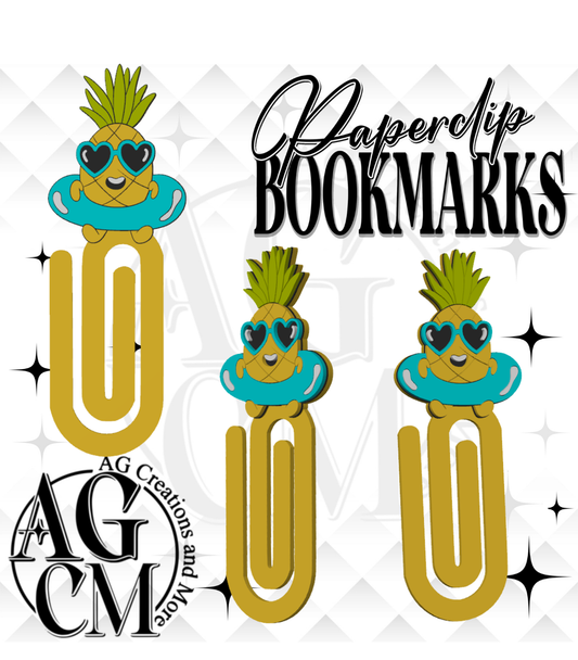 Pineapple 3D Paperclip / Bookmarks (wholesale)