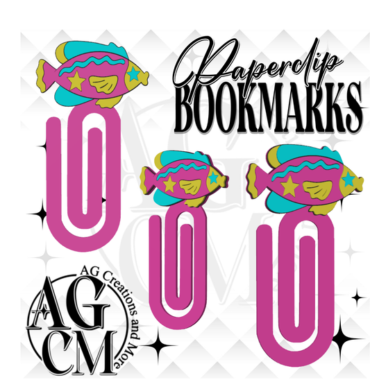 Fish 3D Paperclip / Bookmarks (wholesale)