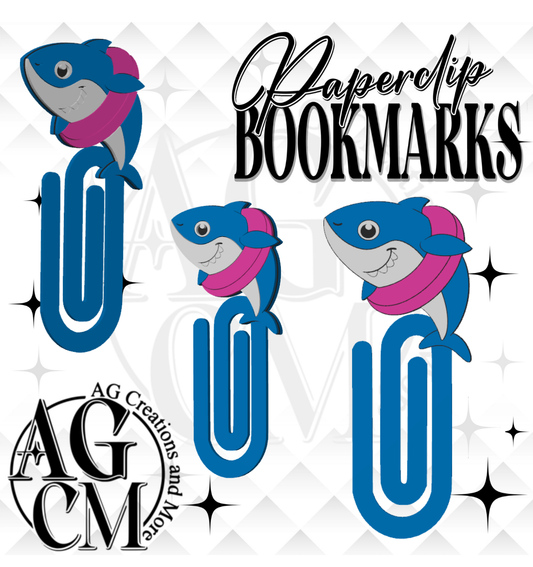 Shark 3D Paperclip / Bookmarks (wholesale)