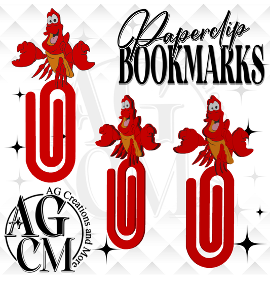 Red Crab 3D Bookmark/ Paperclip 3MF File