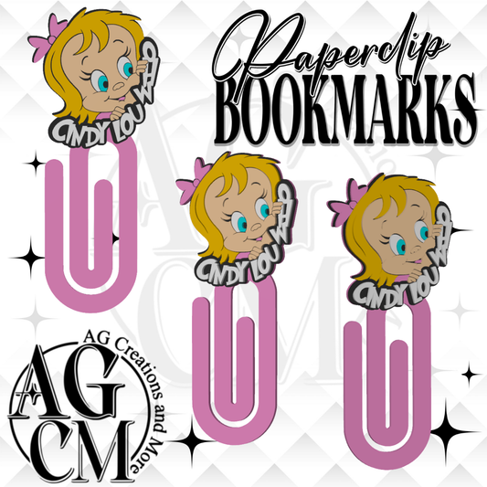 Lou 3D Paperclip / Bookmarks (wholesale)